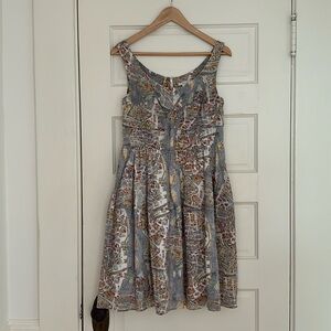 Carven dress- unique vintage French print